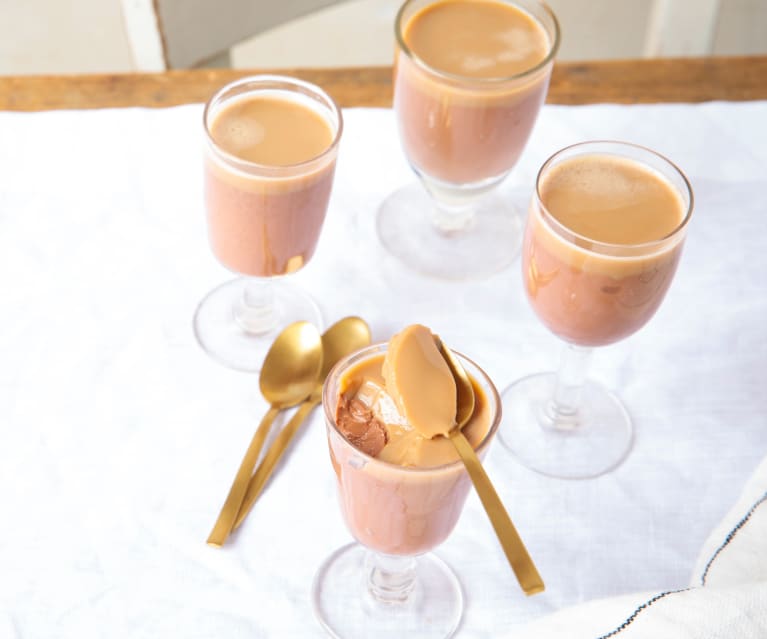 Crème au chocolat, gelée de café