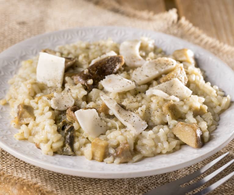 Risotto seitan e funghi