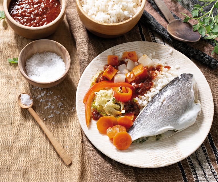 Thieboudienne de pescado (Senegal)