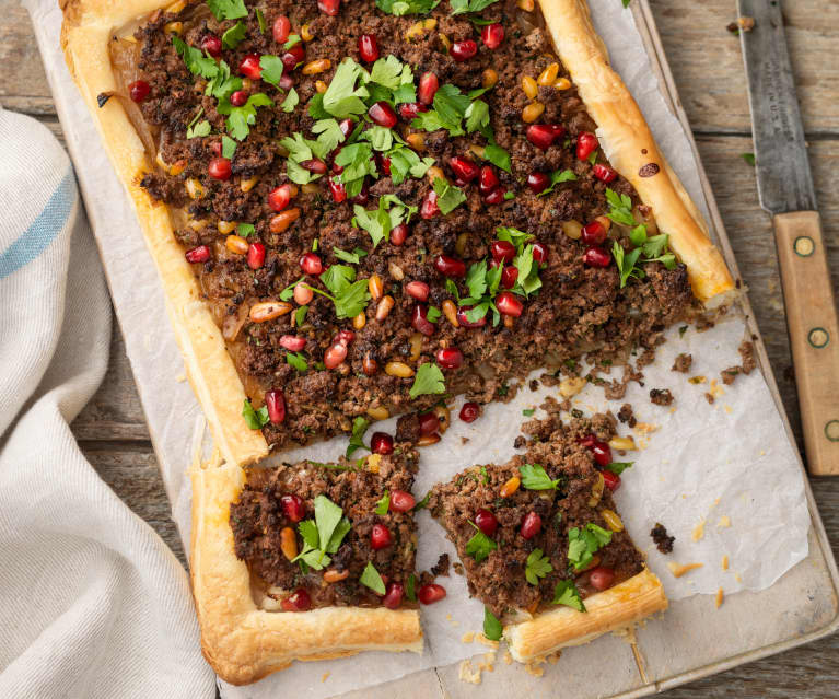 Lebanese Lamb Puff Pastry Tart