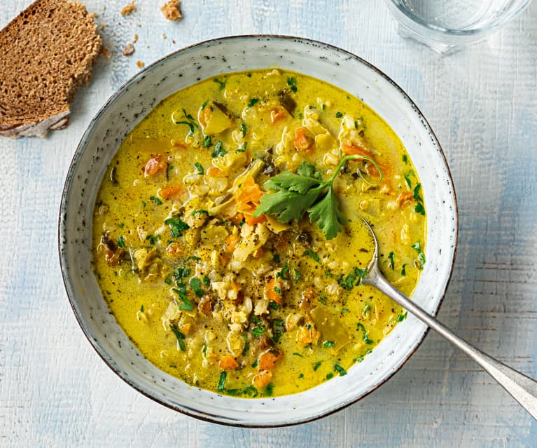 Soupe de légumes à l’orge perlée