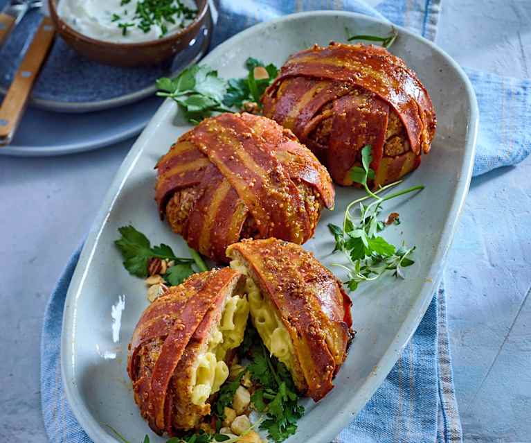 Vegetarische „Bacon“ Bombs Vegetarische „Bacon“ Bombs