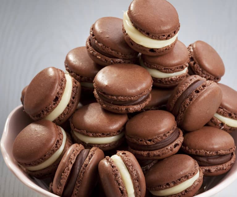 Macarons de chocolate