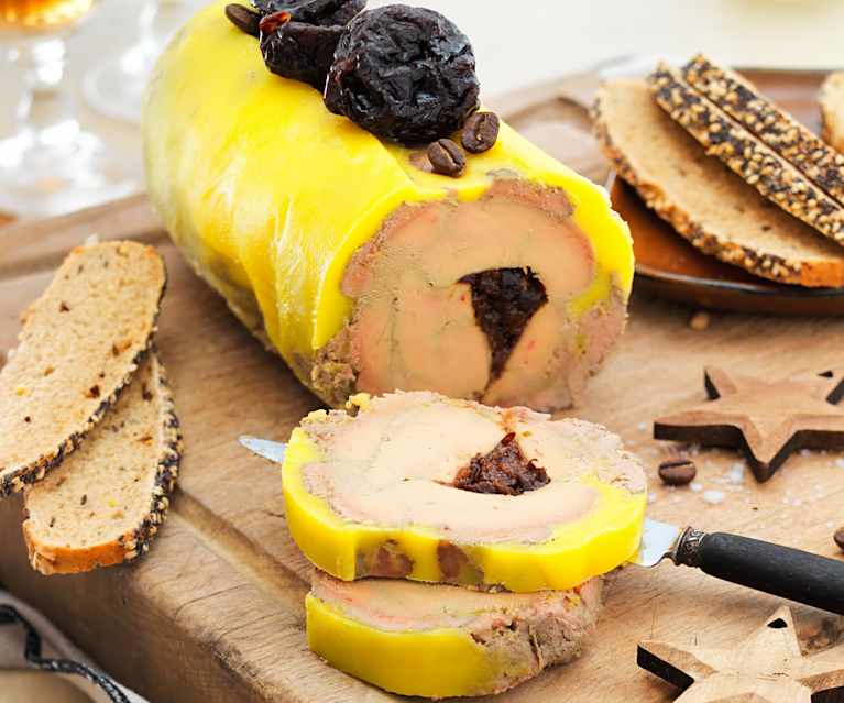 Foie gras au café et aux pruneaux Foie gras au café et aux pruneaux