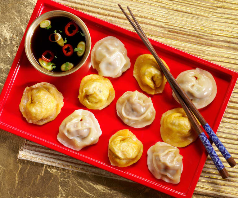 Steamed Cabbage and Pork Dumplings