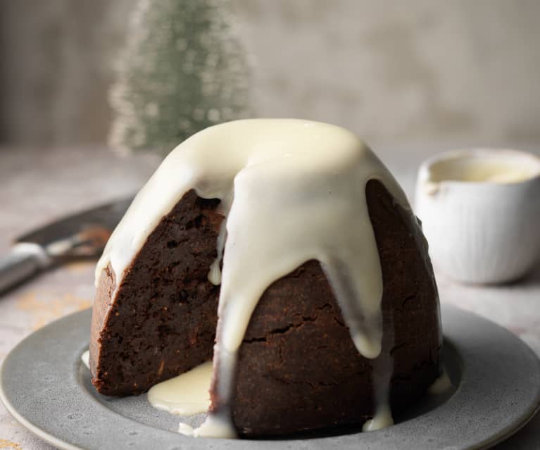 Triple-chocolate Christmas Pud