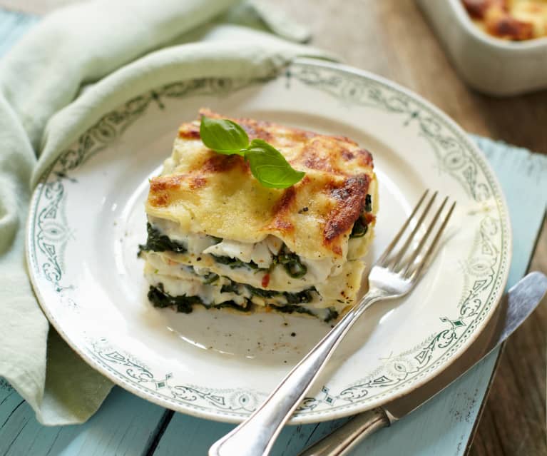 Pollock and Spinach Lasagne