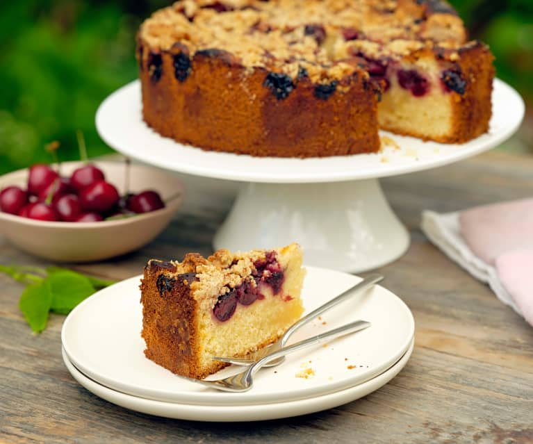 Cherry Crumble Cake