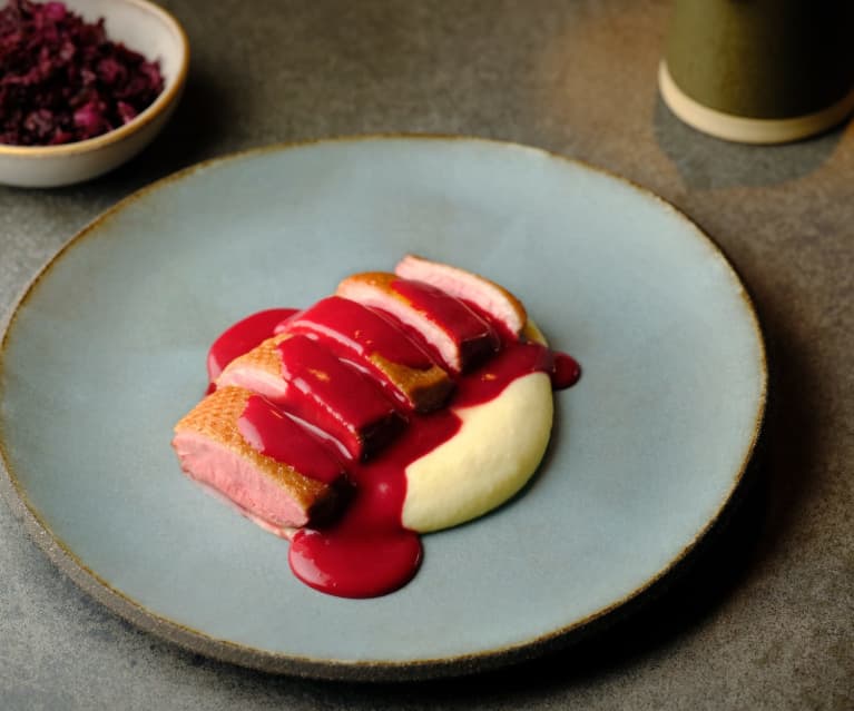 Duck Breast, Red Cabbage and Celeriac