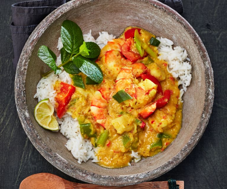 Karibisches Garnelencurry