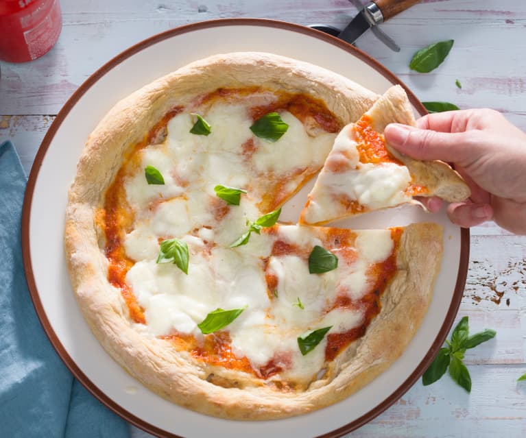 Pizza al estilo napolitana (Come, reza, ama)