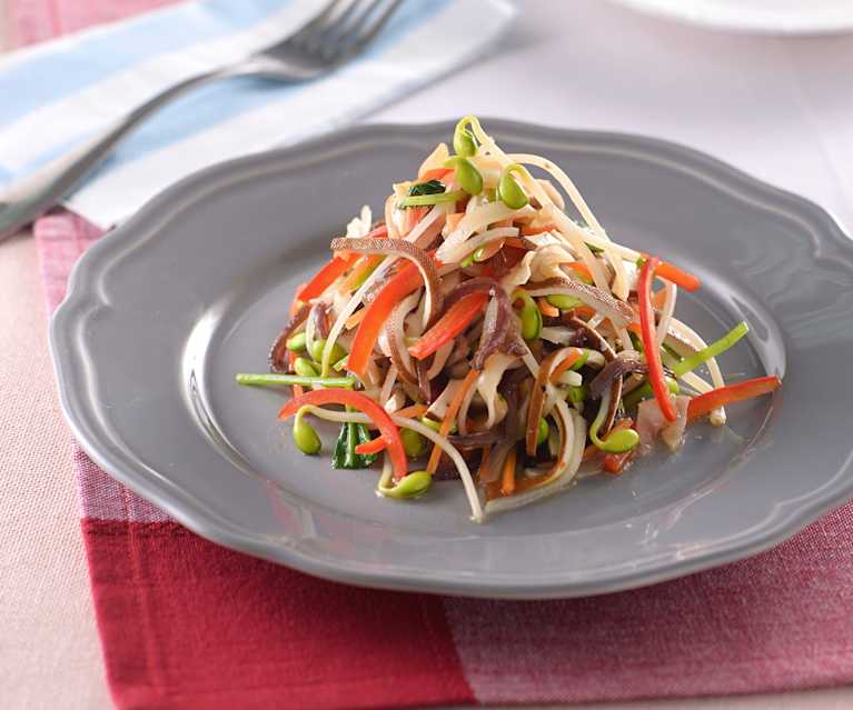 Vegetales con tofu