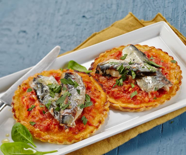 Tarte fine aux sardines