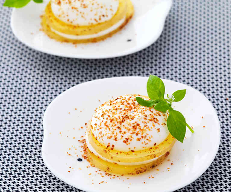 Gratin dauphinois comme un tiramisu - Christophe Aribert Gratin dauphinois comme un tiramisu - Christophe Aribert