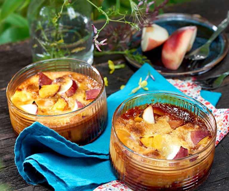 Clafoutis aux nectarines et caramel Clafoutis aux nectarines et caramel