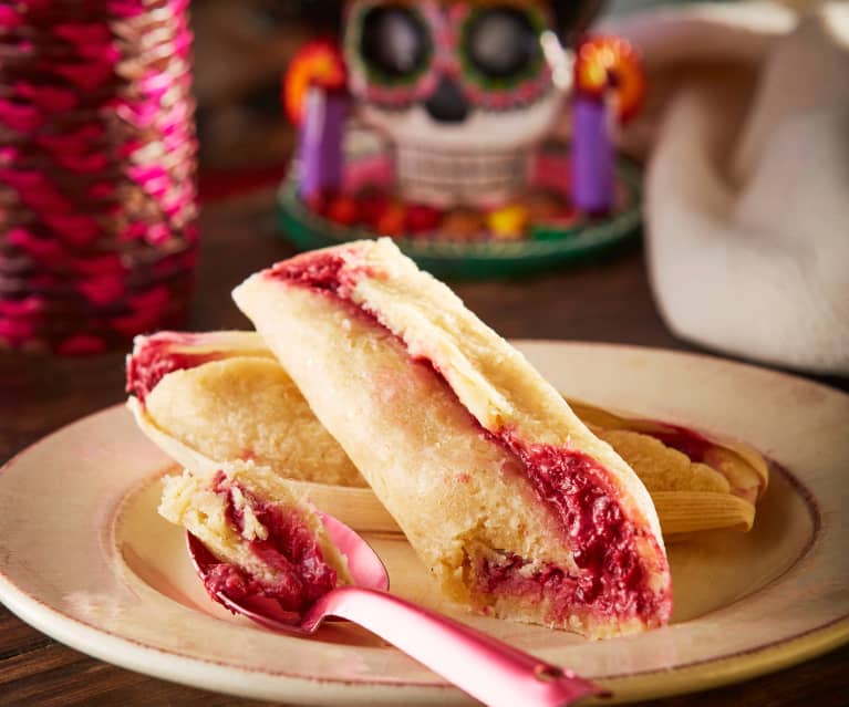 Tamales de elote, queso y zarzamora - Cookidoo™– the official Thermomix®  recipe platform
