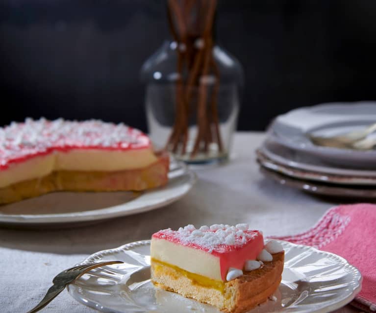 Crostata al frutto della passione e vaniglia