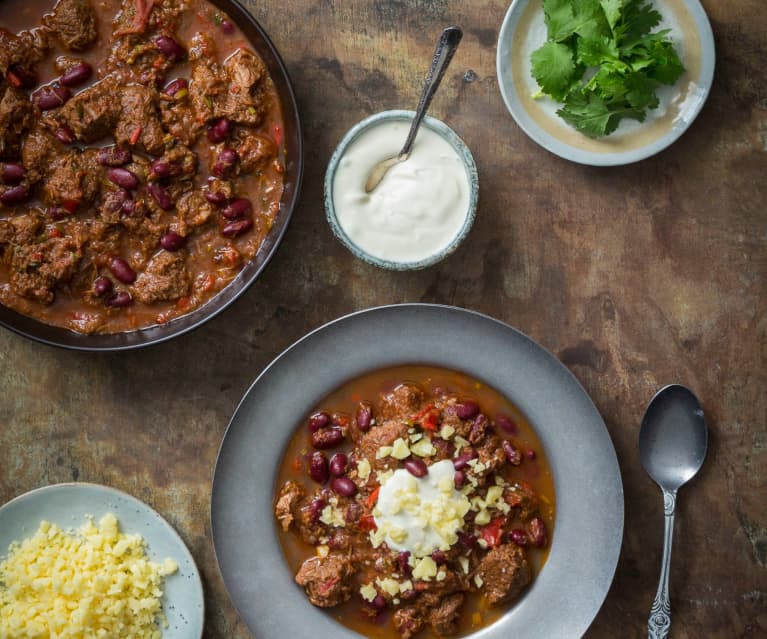 Beef brisket chilli con carne