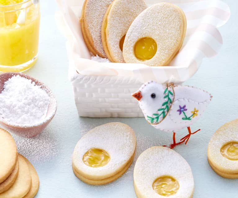 Sugar Cookies with Lemon Curd