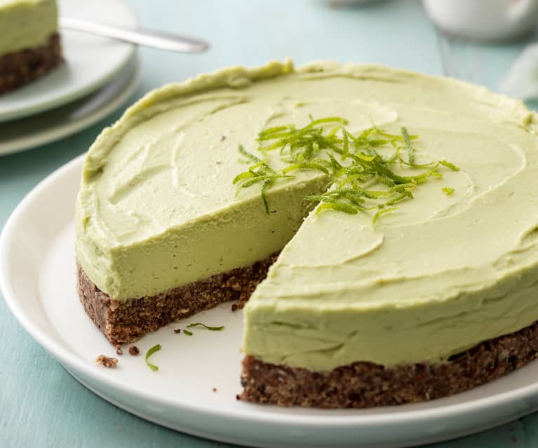 Avocado Lime Cheesecake (No Added Sugar)