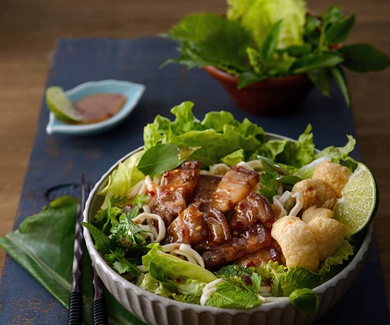 豬肉生菜乾撈麵(高樓麵)