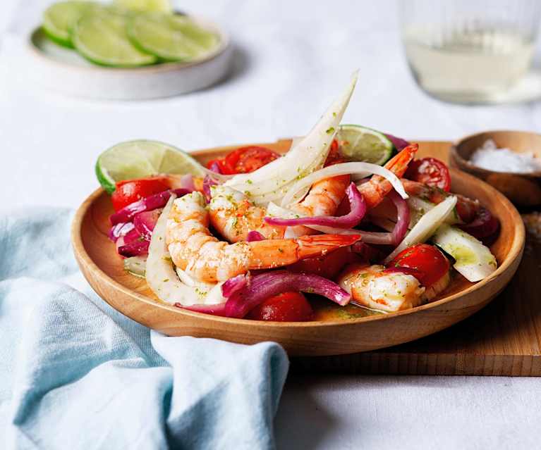 Insalata di gamberi alla siciliana Insalata di gamberi alla siciliana
