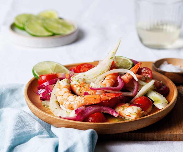 Salade de crevettes sicilienne Salade de crevettes sicilienne