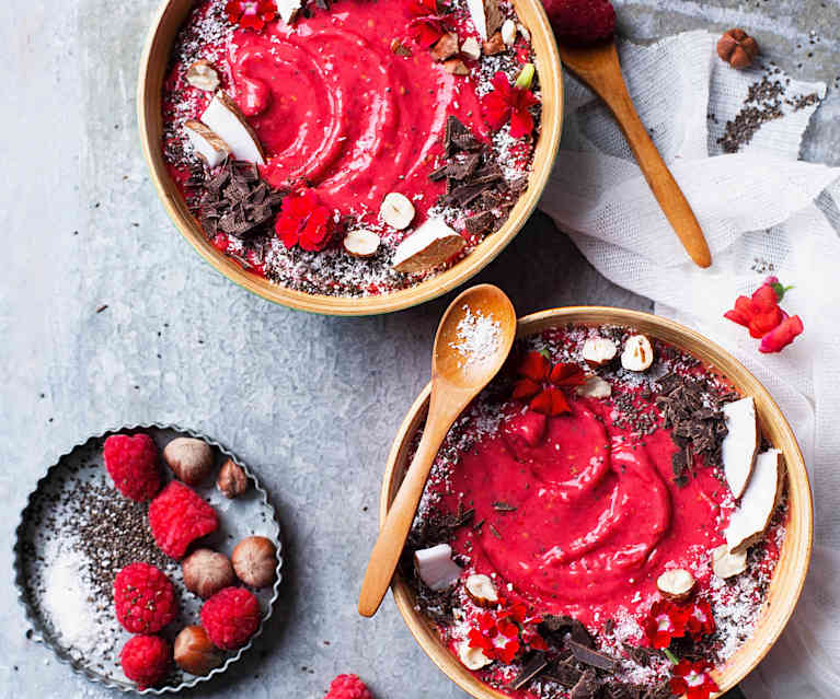 Raspberry Coconut Smoothie Bowl Raspberry Coconut Smoothie Bowl