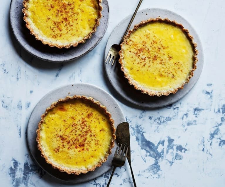 Coconut chia custard tarts (gut health)