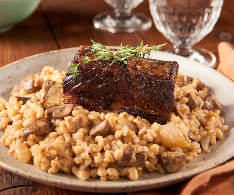 Barley Risotto with Beef Short Ribs