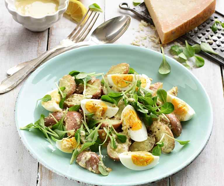 Salade César aux œufs et pommes de terre Salade César aux œufs et pommes de terre