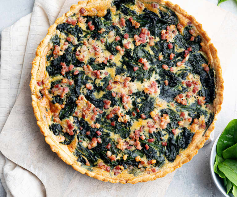 Quiche épinards et lardons