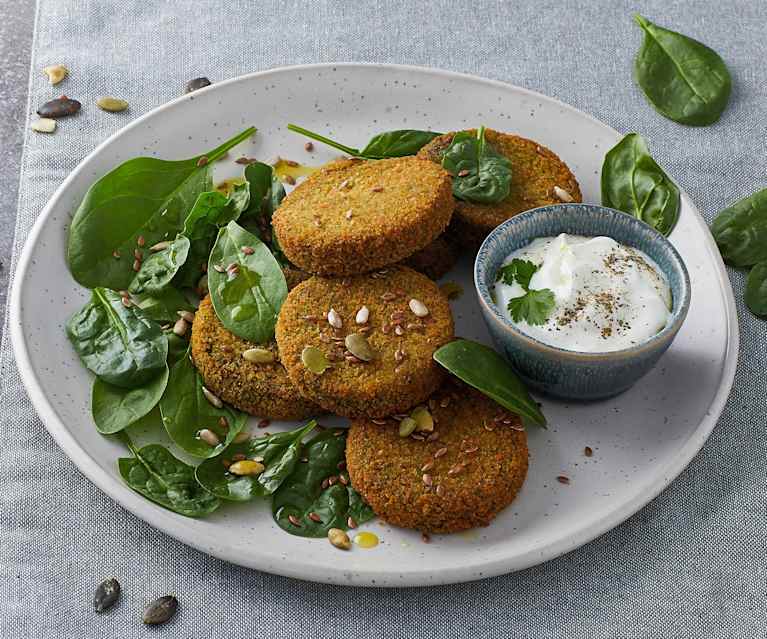 Mini burger di broccoletti e ceci