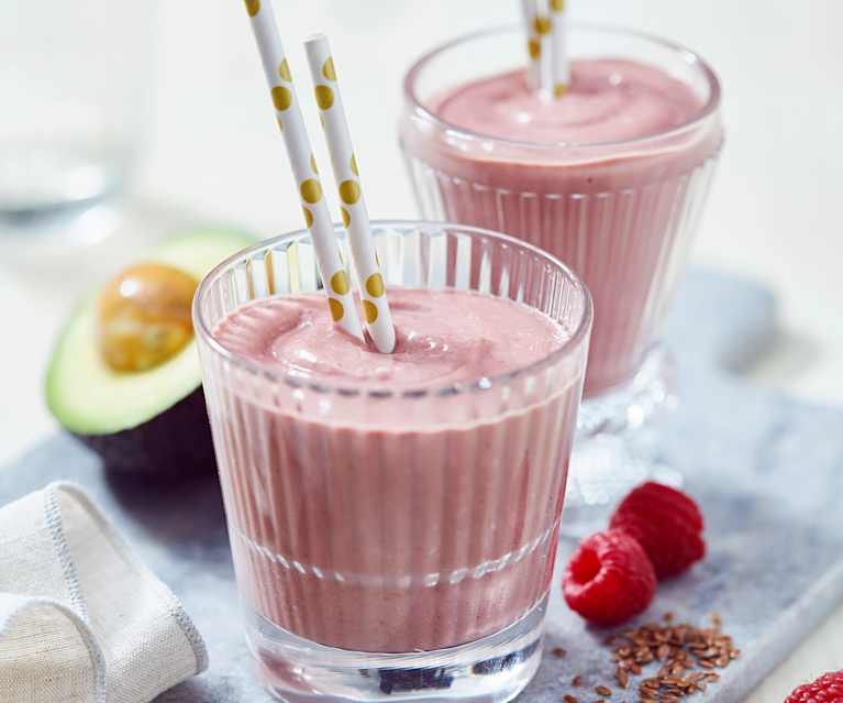 Himbeer-Avocado-Smoothie mit Kefir