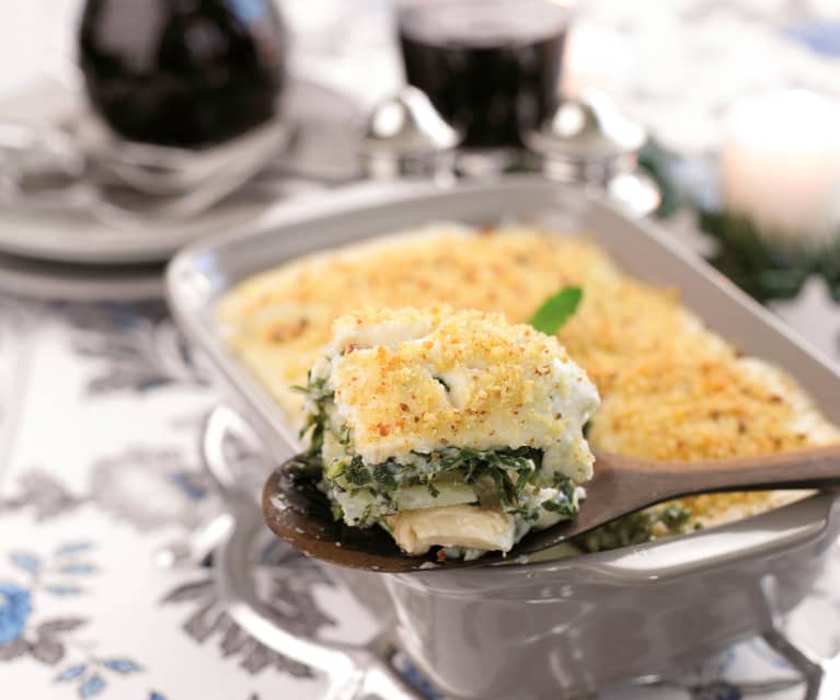 Bacalhau da consoada gratinado