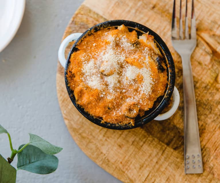 Rolinhos de frango com curgete no forno 