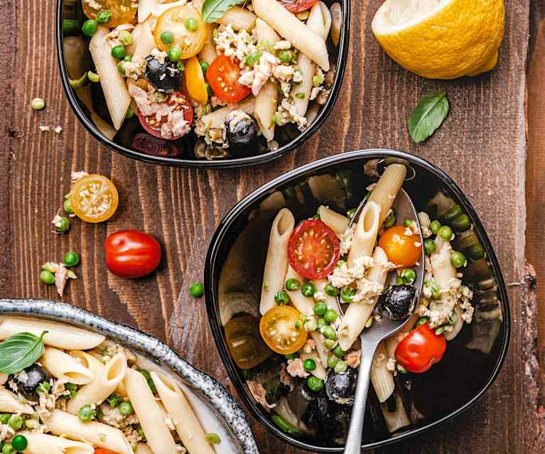 Pasta Salad with Trout and Vegetables