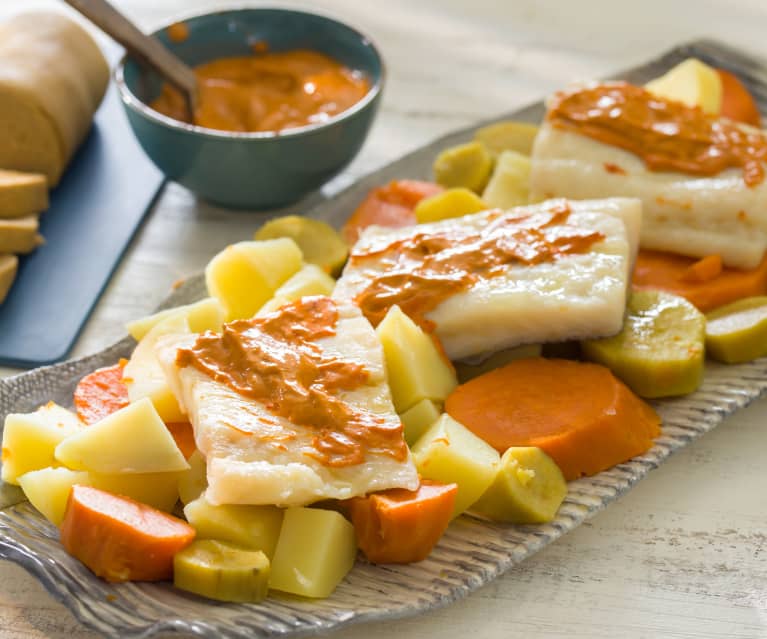 Sancocho canario con pella de gofio