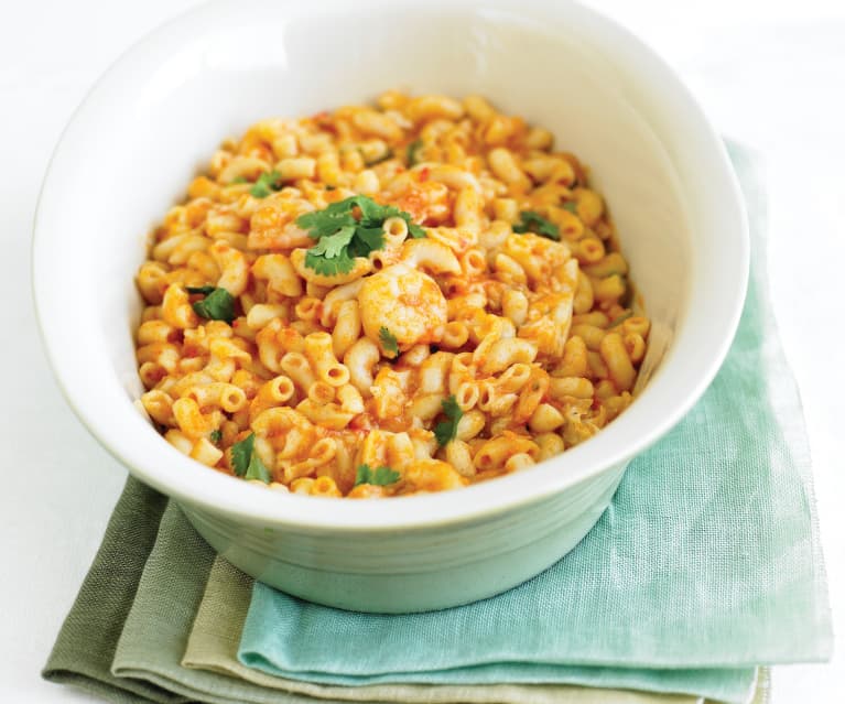 Caldo de pasta con pescado