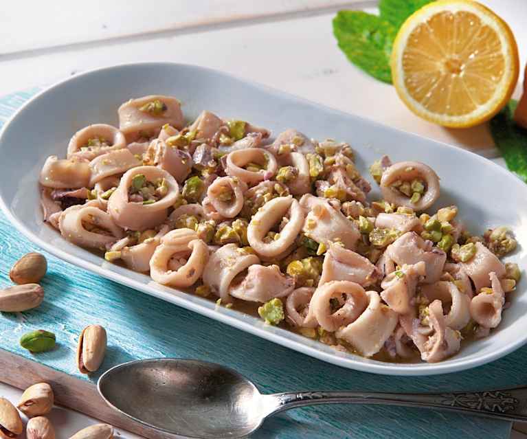 Calamaretti ai pistacchi