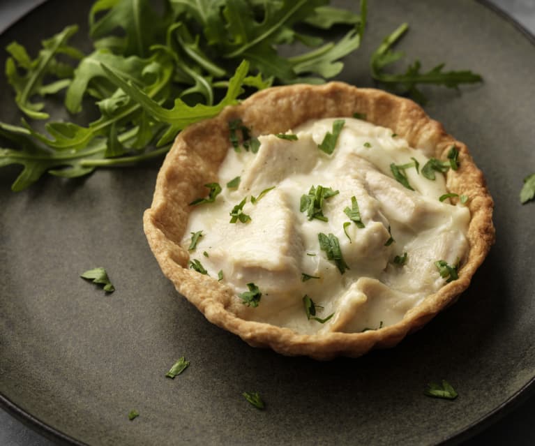 Tartelette poulet-asperge