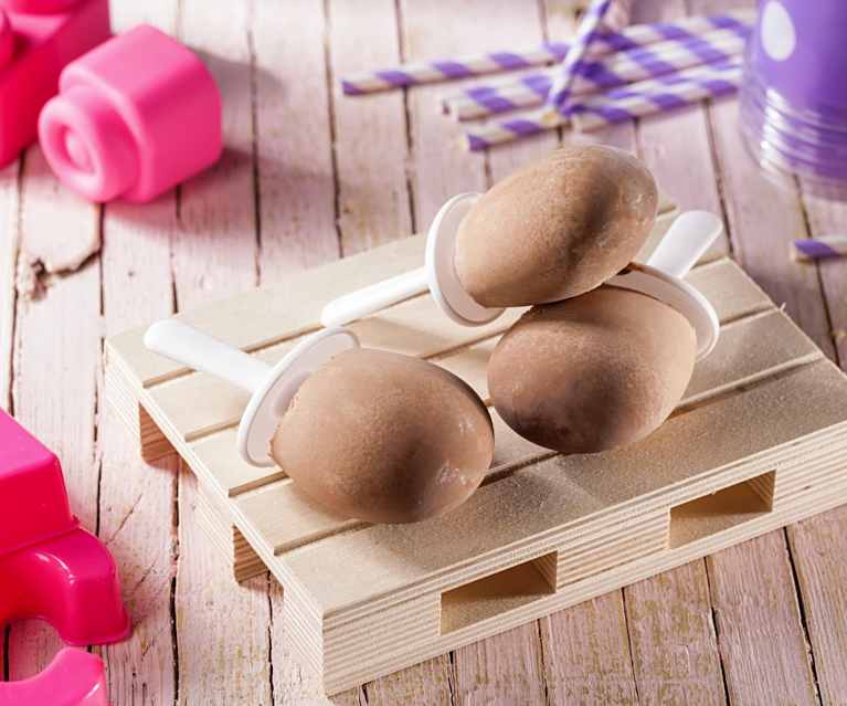 Ghiaccioli cremosi panna e cioccolato Ghiaccioli cremosi panna e cioccolato