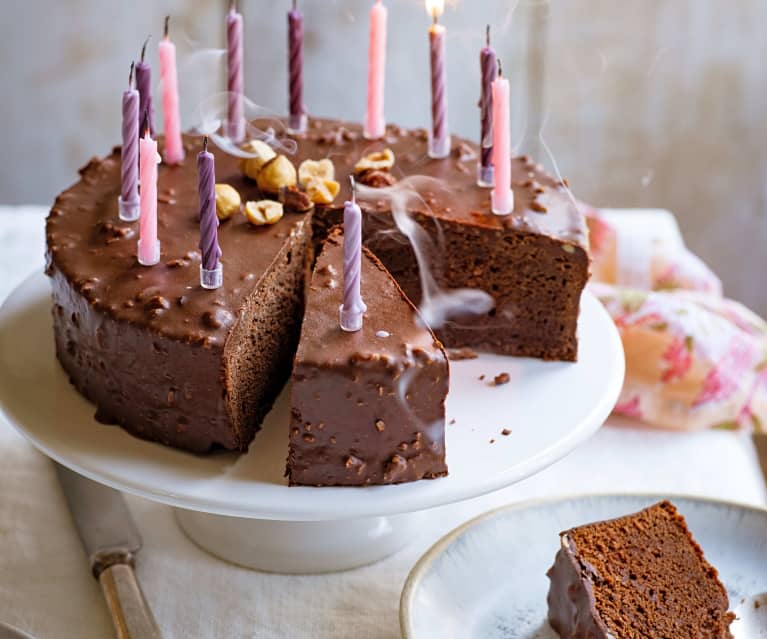 Gâteau au chocolat, glaçage rocher