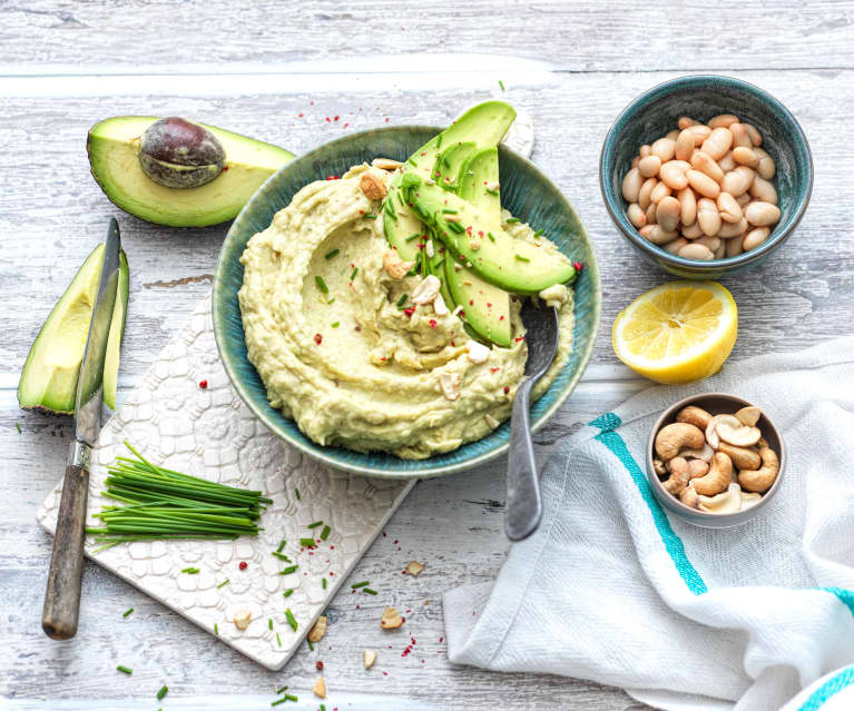 Houmous haricots blancs et avocat