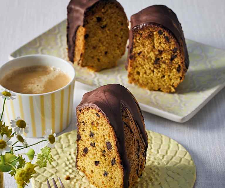 Kürbis-Gewürzkuchen mit Schokoladentröpfchen