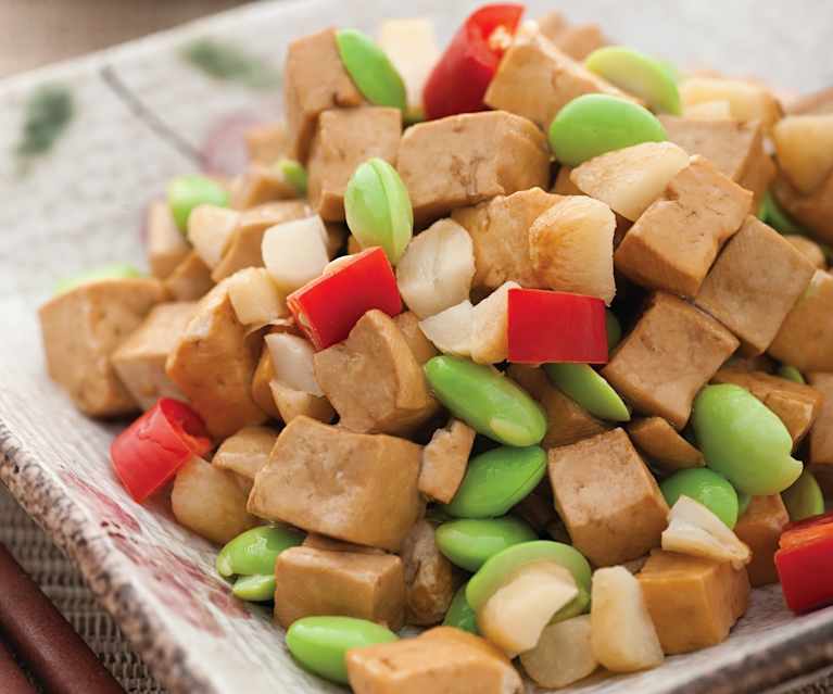 毛豆仁炒豆乾