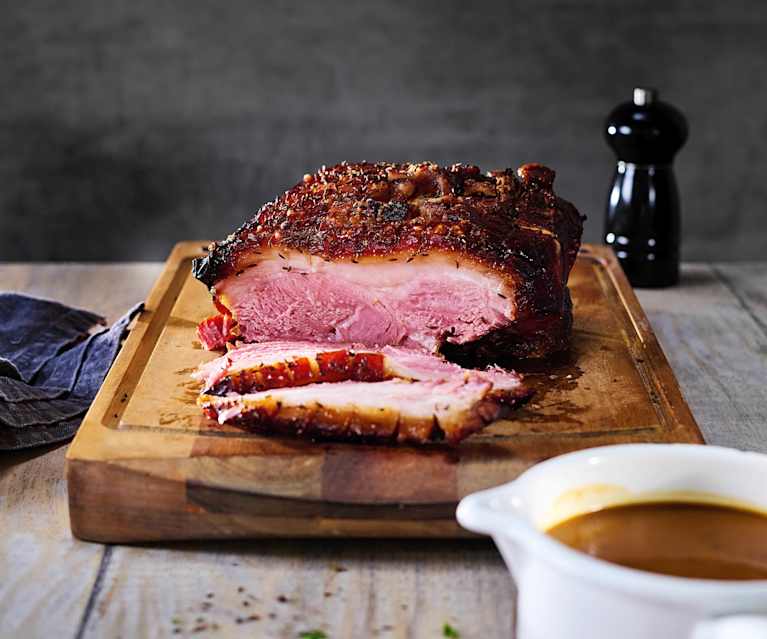 Krustenbraten mit Malzbiersauce Krustenbraten mit Malzbiersauce