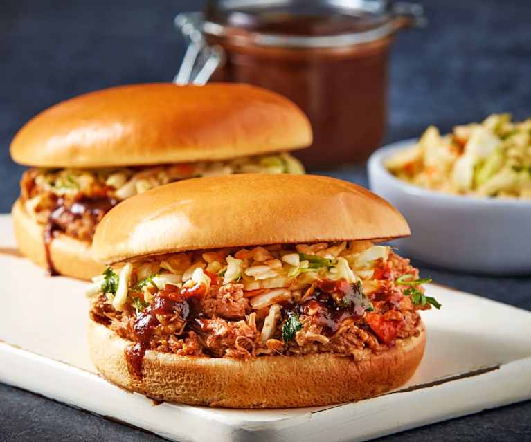 Slow Cooked Hoisin Pulled Pork with Sesame Ginger Slaw Slow Cooked Hoisin Pulled Pork with Sesame Ginger Slaw
