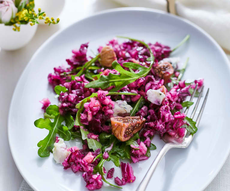 Red Cabbage Salad with Figs and Gorgonzola