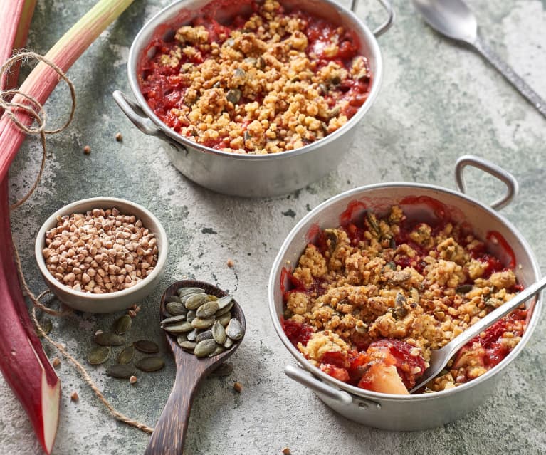 Crumble de fruits aux graines de courge